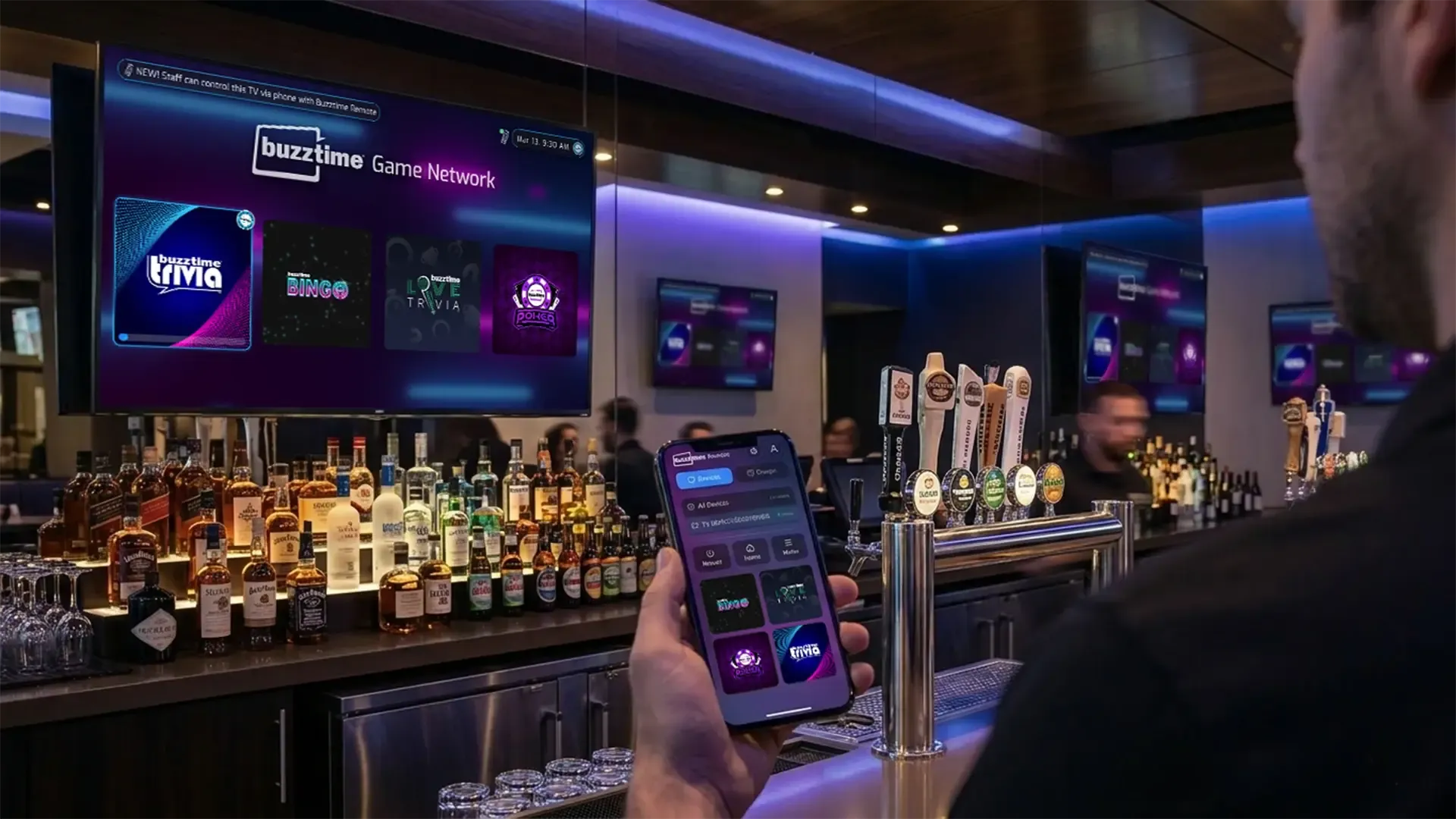 Buzztime Bar Display